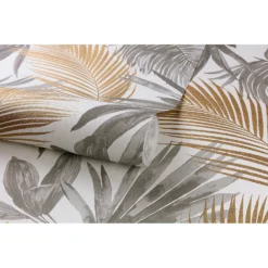 Grandeco Wild Palms Paste The Wall Wallpaper - Charcoal -Hue Palette Wallpapers 12839846 2094875694032291