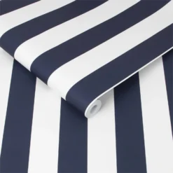 Superfresco Easy Stripe Wallpaper - Navy -Hue Palette Wallpapers 12841091 8634833227016858