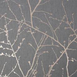 Superfresco Easy Paste The Wall Innocence Wallpaper - Charcoal And Copper