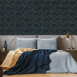Superfresco Easy Paste The Wall Innocence Wallpaper - Navy -Hue Palette Wallpapers 12841531 3084833228328335