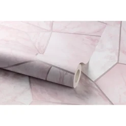 Grandeco Marble Apex Pink Wallpaper -Hue Palette Wallpapers 12920654 7524873328093670