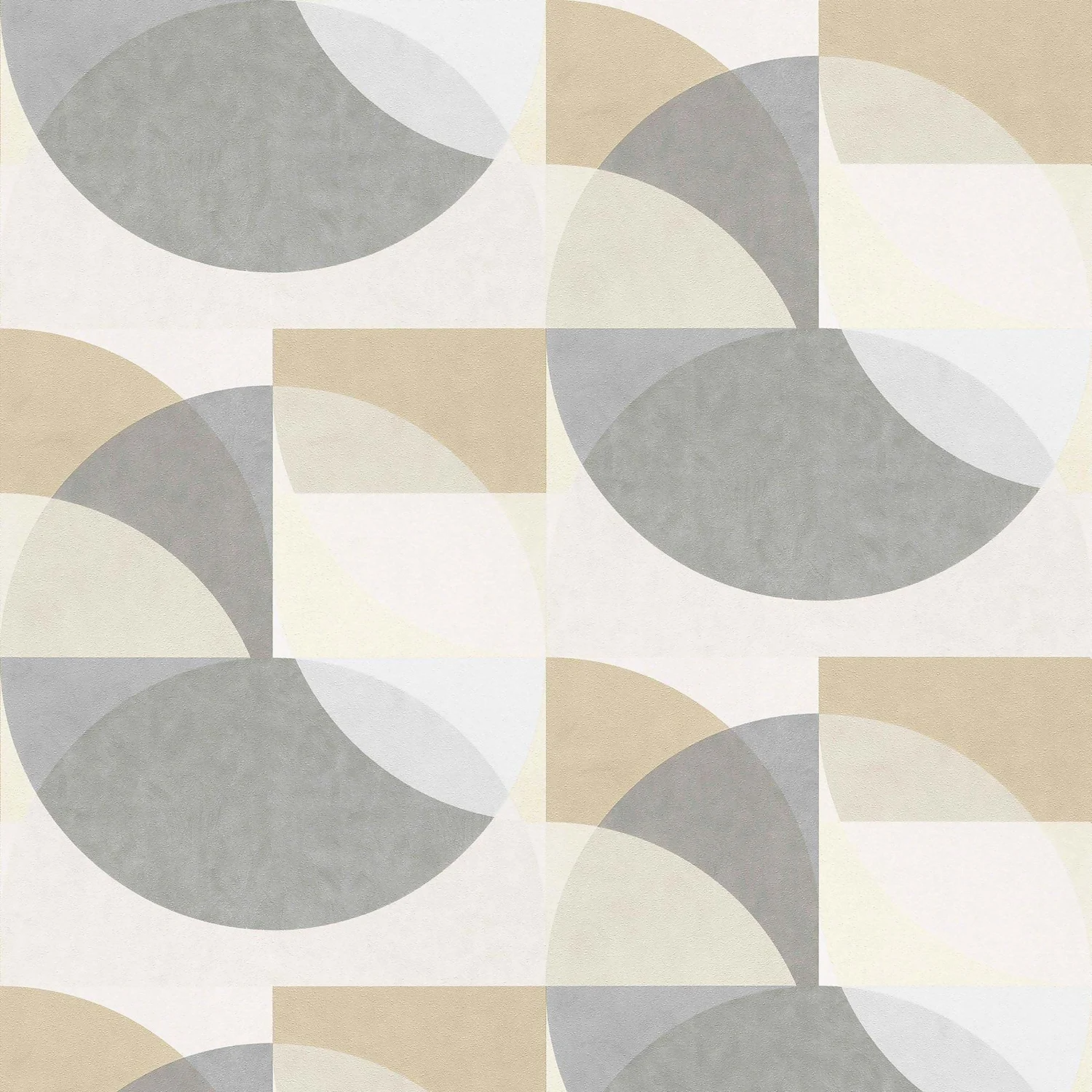 Elle Decoration Geometric Grey Cream Wallpaper 1 Elle Decoration Geometric Grey Cream Wallpaper