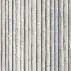 Organic Textures Bamboo Grey Wallpaper