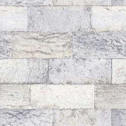 Organic Textures Organic Stone Light Grey Wallpaper