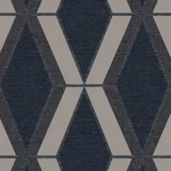 Next Optical Triangle Navy Wallpaper -Hue Palette Wallpapers 13827404 1744969468002936