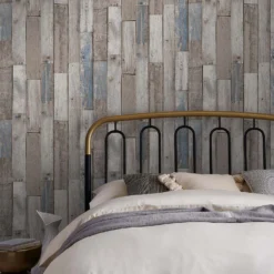 Next Distressed Wood Plank Neutral Blue Wallpaper -Hue Palette Wallpapers 13827409 9524969281153984