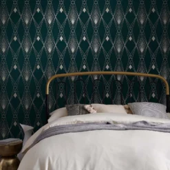 Next Deco Geometric Teal Wallpaper -Hue Palette Wallpapers 13827414 1634969279845510