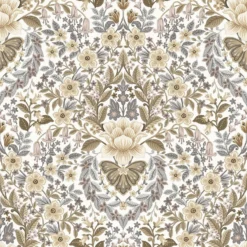 Galerie Floral Paisley Neutral Wallpaper