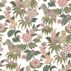 Galerie Zebra Green A4 Wallpaper Sample