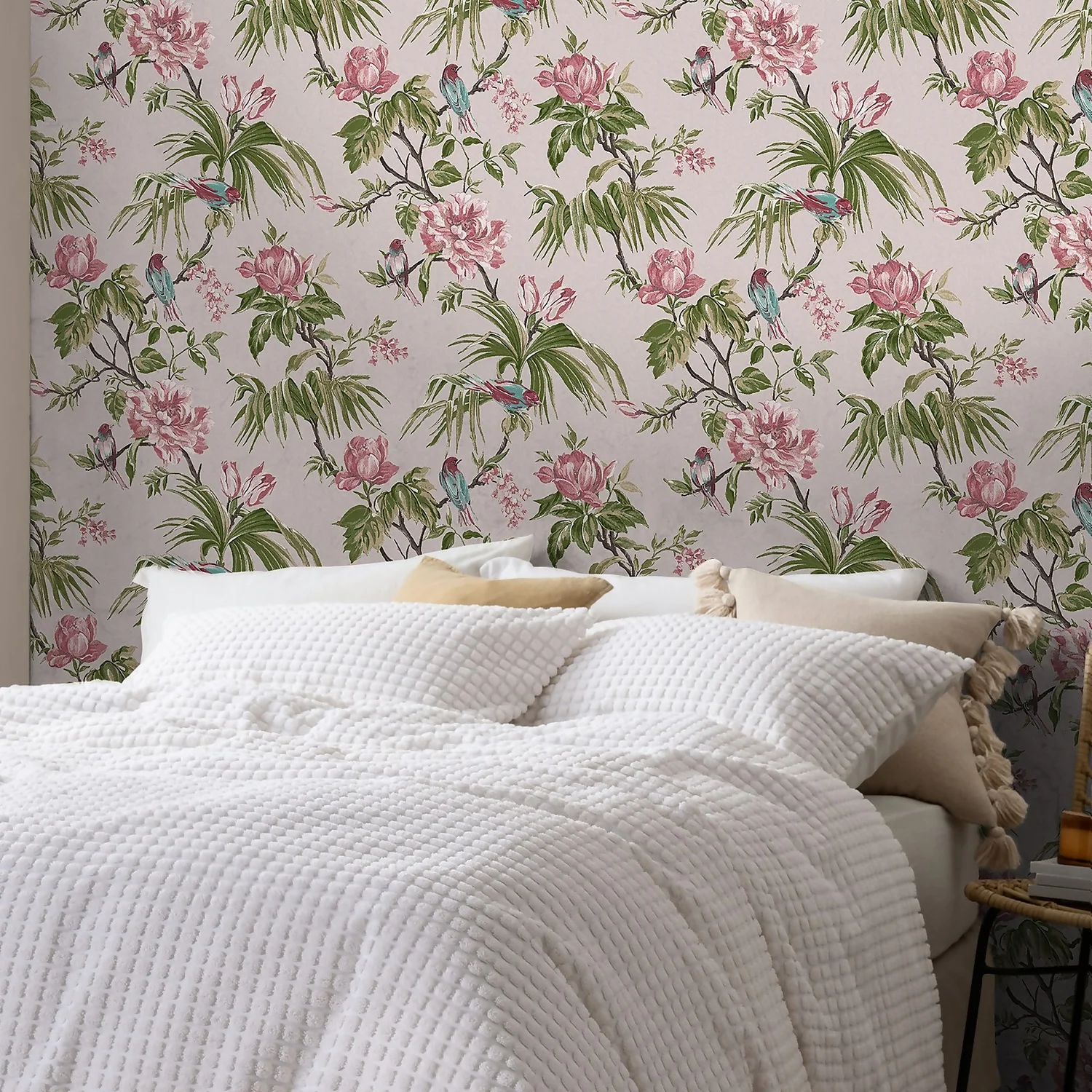 Next Birds & Blooms Mauve Wallpaper 2 Next Birds & Blooms Mauve Wallpaper - Image 2