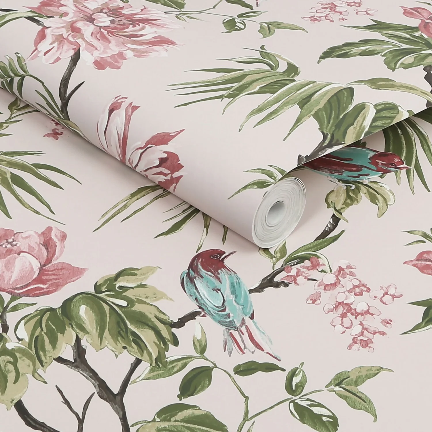 Next Birds & Blooms Mauve Wallpaper 3 Next Birds & Blooms Mauve Wallpaper - Image 3