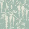 Next Wisteria Trails Duck Egg Wallpaper