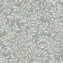 Next Ditsy Leaf Duck Egg Wallpaper