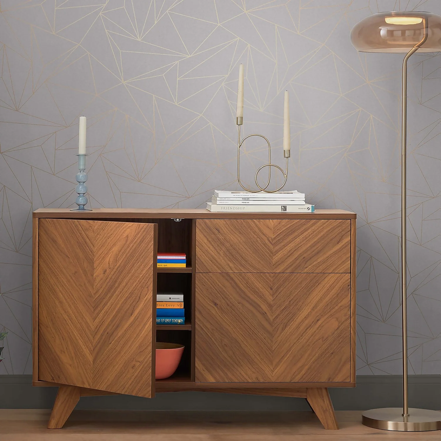 Next Scatter Geo Grey Wallpaper 2 Next Scatter Geo Grey Wallpaper - Image 2