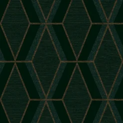 Next Optical Triangle Green Wallpaper