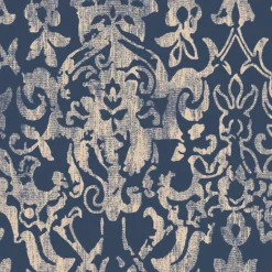 Next Majestic Damask Navy Wallpaper -Hue Palette Wallpapers 13960893 1644998027084588