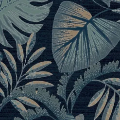 Next Jungle Leaves Navy Wallpaper -Hue Palette Wallpapers 13960897 1814998027279852