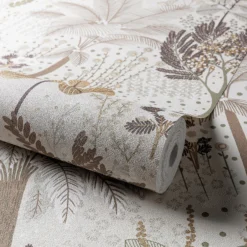 Grandeco Louan Natural Textured Metallic Wallpaper -Hue Palette Wallpapers 13980239 9754998777610191