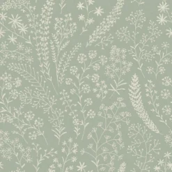Grandeco Astrid Trail Green Textured Matt Wallpaper
