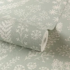 Grandeco Astrid Trail Green Textured Matt Wallpaper -Hue Palette Wallpapers 13980241 7835003970448725