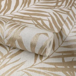 Grandeco Maui Cream Textured Metallic Wallpaper -Hue Palette Wallpapers 13980242 1275003970496701