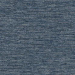Grandeco Striped Weave Navy Raised Textured Metallic Wallpaper