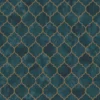 Contour Tegula Teal And Copper Wallpaper