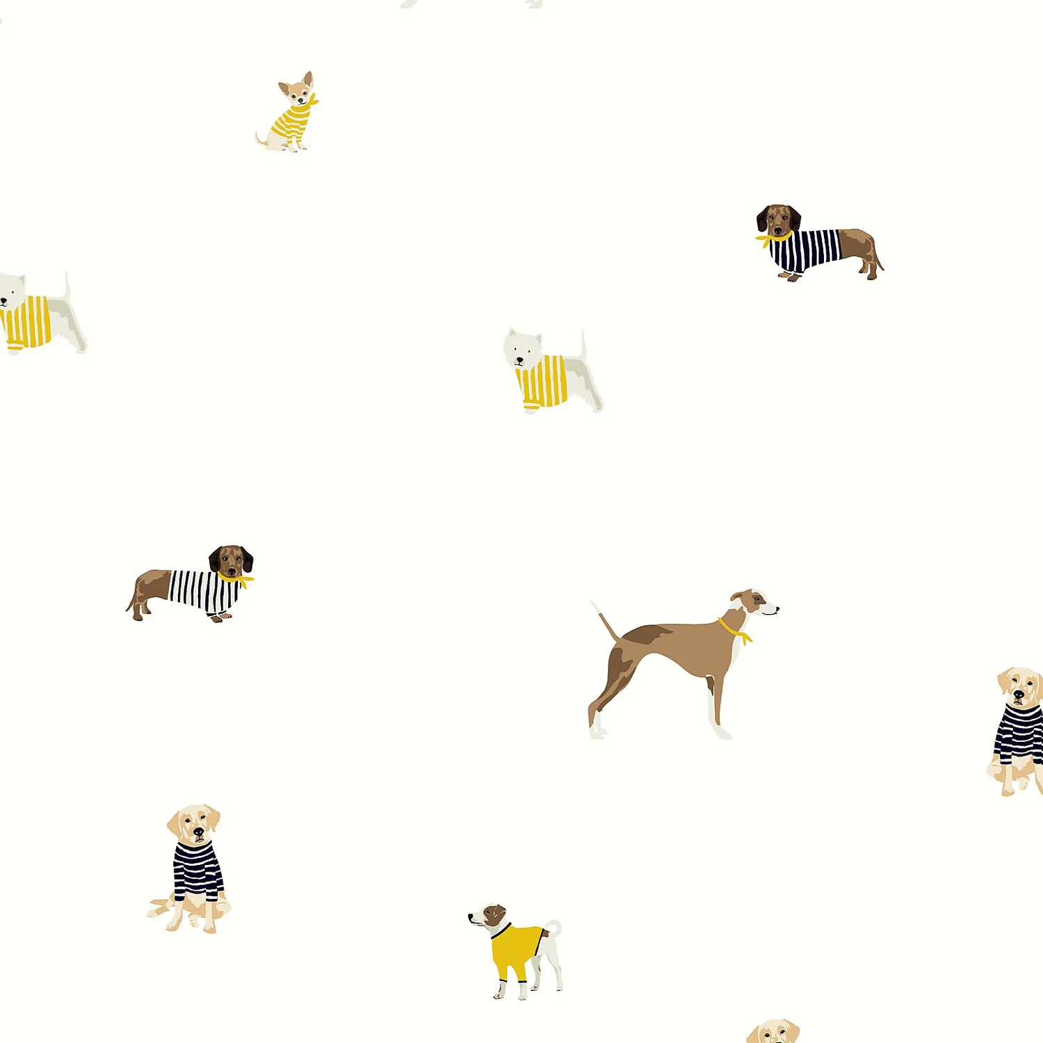 Joules Harbour Dogs Crème Wallpaper 1 Joules Harbour Dogs Crème Wallpaper