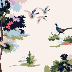 Joules Woodland Scene Dawn Grey Wallpaper -Hue Palette Wallpapers 13991840 1375003722851759