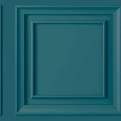 Fresco Wood Panel Teal Wallpaper