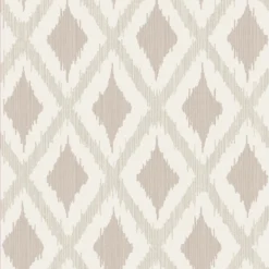 Fresco Ikat Natural Wallpaper